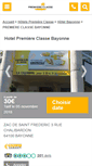 Mobile Screenshot of premiere-classe-bayonne.fr